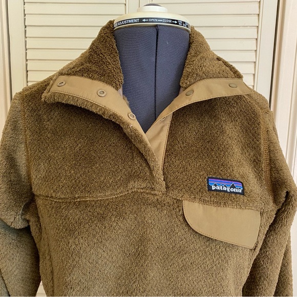 Patagonia Re-Tool Snap-T Pullover Deep-pile Fleece XS Brown Soft & Warm Like NEW - Picture 3 of 11